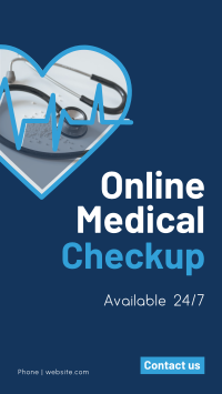 Online Medical Checkup Facebook Story Design