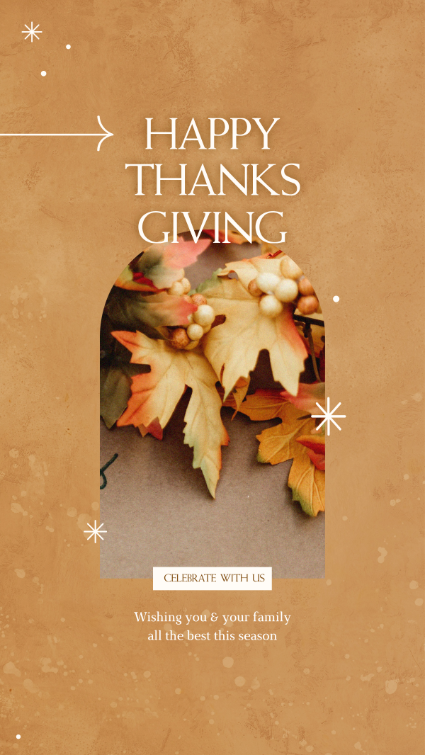 Thanksgiving Celebration Instagram Story Design Image Preview