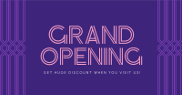 Minimalist Art Deco Grand Opening Facebook ad Image Preview