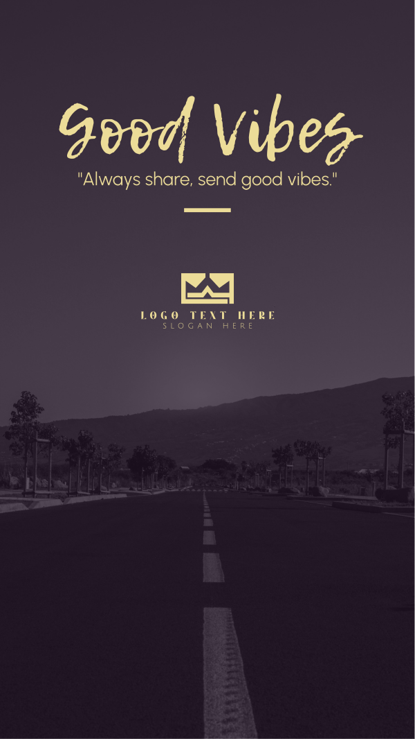 Send Good Vibes Instagram Story Design Image Preview