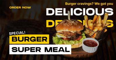 Special Burger Meal Facebook ad Image Preview