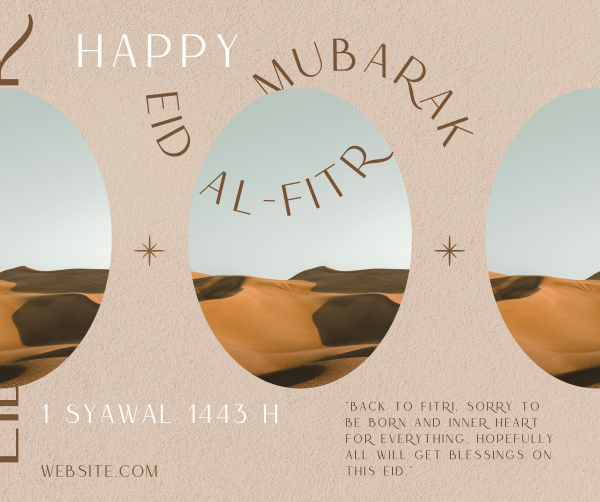 Eid Al-Fitr Facebook Post Design Image Preview