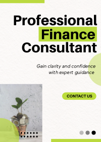 Modern Professional Finance Consultant Agency Poster Image Preview