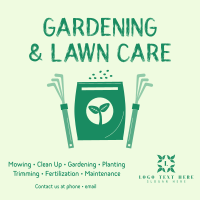 Seeding Lawn Care Instagram Post Design