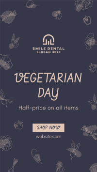 Vegetarian Day Sale Facebook Story Image Preview