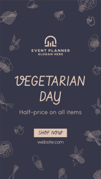 Vegetarian Day Sale Facebook story Image Preview