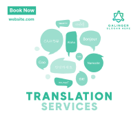 Translation Services Facebook Post Design