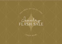 Elegant Jewelry Flash Sale Postcard Image Preview