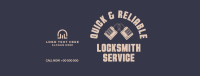 Locksmith Badge Facebook cover Image Preview