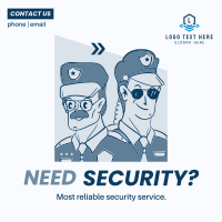 The Best Guard Service Instagram Post Design