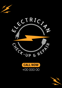 Professional Electrician Poster Image Preview
