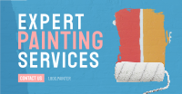 Painting Service Brush Facebook Ad Design