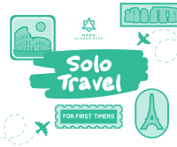 Stickers Solo Traveler Facebook post Image Preview