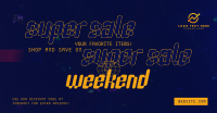 Super Sale Weekend Facebook Ad Design