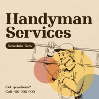Rustic Handyman Service Instagram post Image Preview