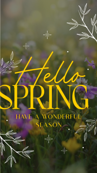 Hello Spring Instagram Story Design