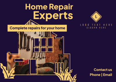 Home Repair experts Postcard Image Preview