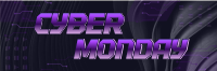 Futuristic Cyber Monday Twitter Header Design