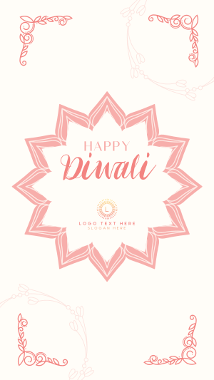 Ornamental Diwali Greeting Instagram story Image Preview