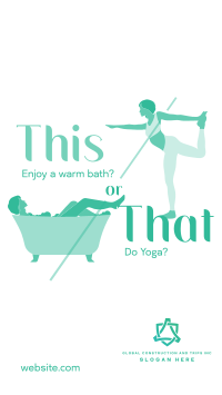 This or That Wellness Facebook Story Design