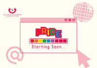Pride Party Loading Postcard Image Preview