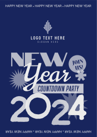 Countdown to New Year Flyer Design