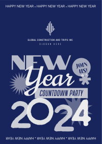 Countdown to New Year Flyer Image Preview
