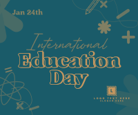 Celebrate Education Day Facebook Post Design