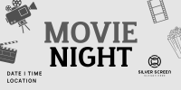 Cinema Movie Night Twitter post Image Preview
