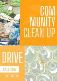 Community Clean Up Drive Flyer Design