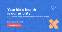 Pediatric Health Care Facebook Ad Design