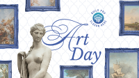 Fancy Art Museum Facebook Event Cover Design