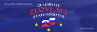 Slovenia Statehood Celebration Twitter Header Design