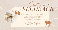 Minimalist Customer Feedback Facebook Ad Design