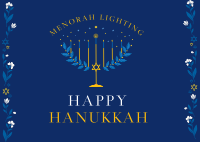 Happy Menorah  Postcard Image Preview