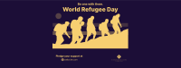 Refugee March Facebook Cover Image Preview