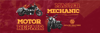 Motorcycle Repair Twitter Header Image Preview