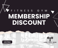 Fitness Membership Discount Facebook Post Design