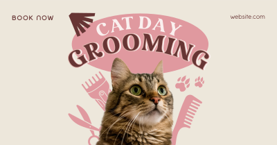 Cat Day Grooming Facebook ad Image Preview