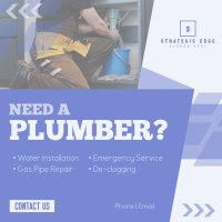 Simple Plumbing Services Linkedin Post Image Preview