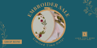 Embroidery Sale Twitter post Image Preview