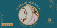 Embroidery Sale Twitter post Image Preview