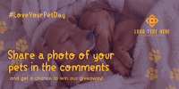 Love Your Pet Day Giveaway Twitter post Image Preview