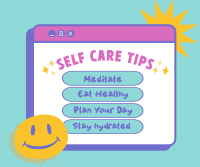 Self Care Tips Facebook Post Design