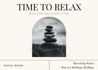 Zen Book Now Massage Postcard Image Preview