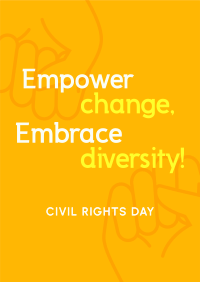 Empowering Civil Rights Day Poster Image Preview