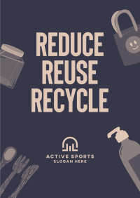 Reduce Reuse Recycle Flyer Image Preview