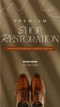 Elegant Shoe Repair Facebook Story Design