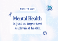 Mental Health Quote Postcard Image Preview