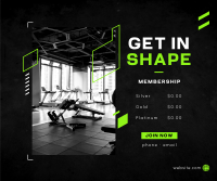 Gym Membership Facebook Post Design